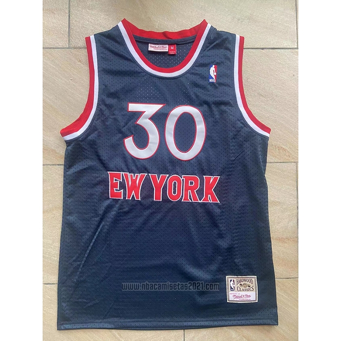 Camiseta New York Knicks Bernard King #30 Mitchell & Ness 1982-83 Azul